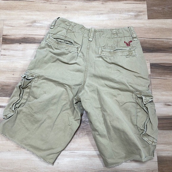 American Eagle Outfitters Mens Cargo Shorts Size 28 Longboard Cotton Cutoffs - Picture 8 of 8